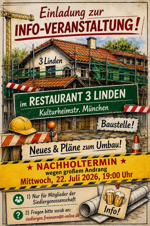 Info-Veranstaltung Neues und Pläne zum Umbau